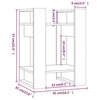 Libreria/Divisorio 41x35x57 cm in Legno Massello di Pino cod mxl 18563