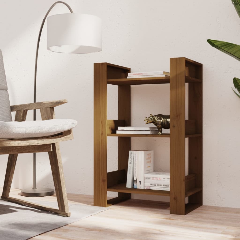 Libreria/Divisorio Miele 60x35x91 cm in Legno Massello cod mxl 10105