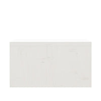 Supporto per Monitor Bianco 50x27x15 cm Legno Massello di Pino cod mxl 11555