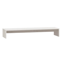 Supporto per Monitor Bianco 100x27x15 cm Legno Massello di Pino