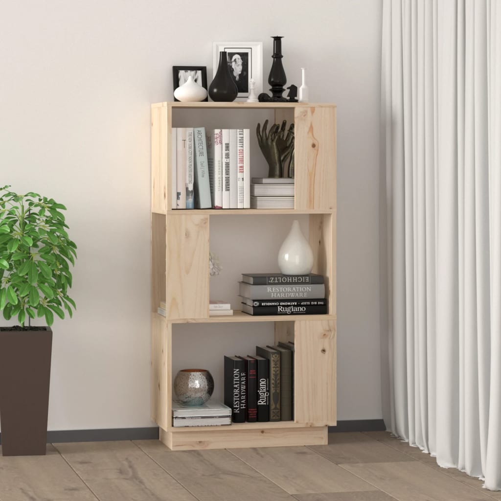 Libreria/Divisorio 51x25x101 cm in Legno Massello di Pino 814034