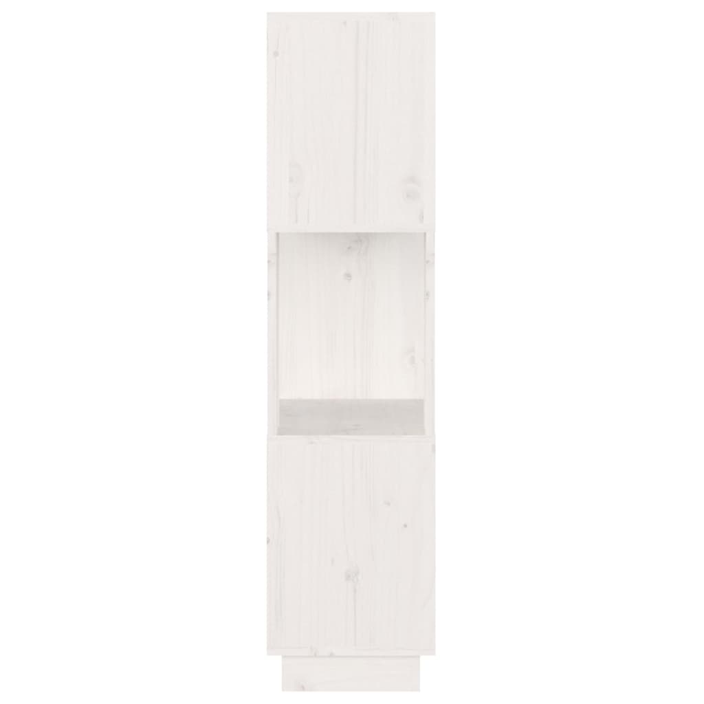 Libreria/Divisorio Bianco 51x25x101 cm Legno Massello di Pino cod mxl 18063