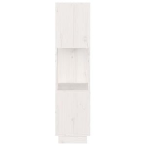 Libreria/Divisorio Bianco 51x25x101 cm Legno Massello di Pino 814035