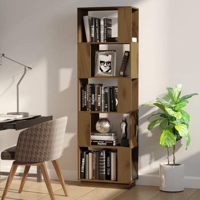 Libreria/Divisorio Miele 51x25x163,5 cm Legno Massello