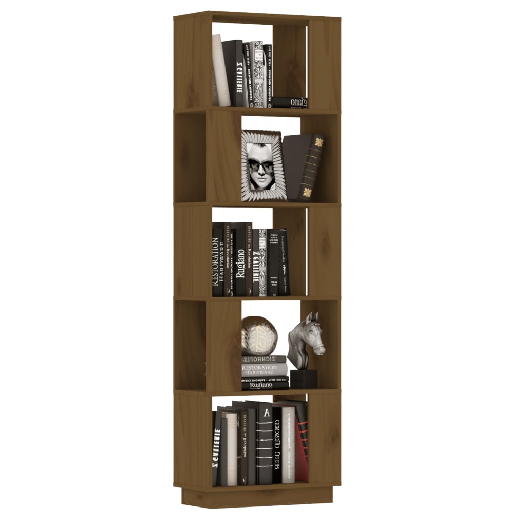 Libreria/Divisorio Miele 51x25x163,5 cm Legno Massello