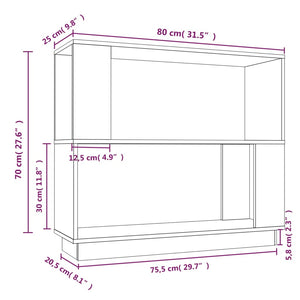 Libreria/Divisorio 80x25x70 cm in Legno Massello di Pino cod mxl 14036