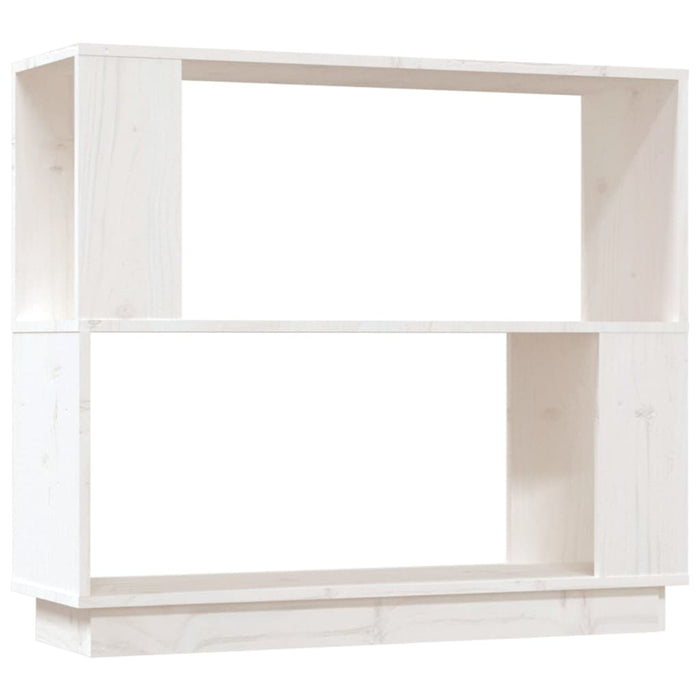 Libreria/Divisorio Bianco 80x25x70 cm in Legno Massello di Pino 814050