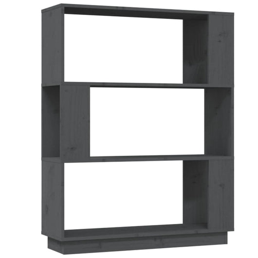 Libreria/Divisorio Grigio 80x25x101 cm Legno Massello di Pino cod 8707