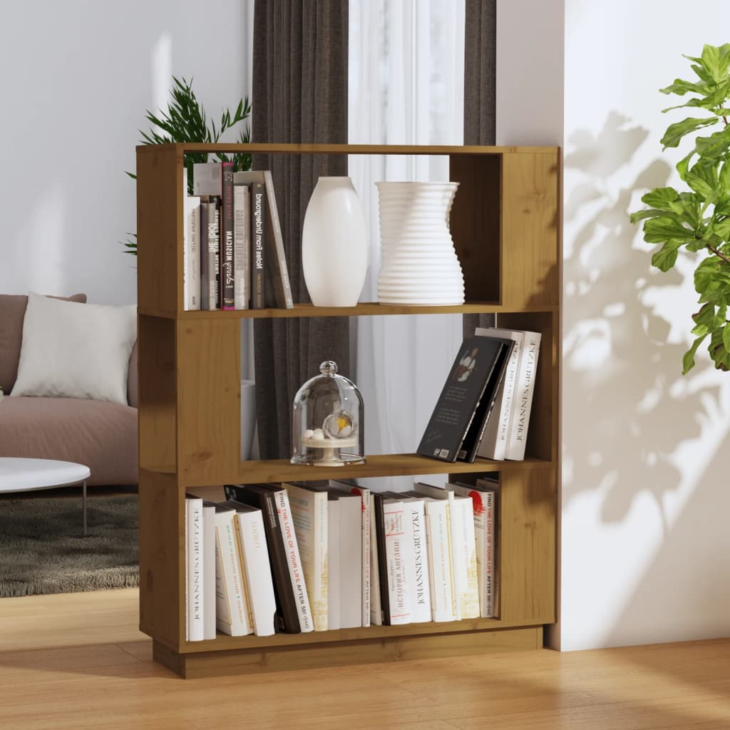 Libreria/Divisorio Miele 80x25x101 cm in Legno Massello 814057