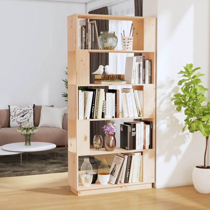 Libreria/Divisorio 80x25x163,5 cm Legno Massello di Pino cod mxl 33766