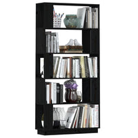 Libreria/Divisorio Bianco 80x25x163,5 cm Legno Massello