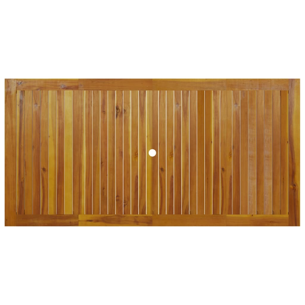 Set da Pranzo per Giardino 7 pz in Legno Massello di Acacia cod mxl 43291