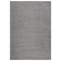 Tappeto Shaggy a Pelo Alto Grigio 140x200 cm 342133