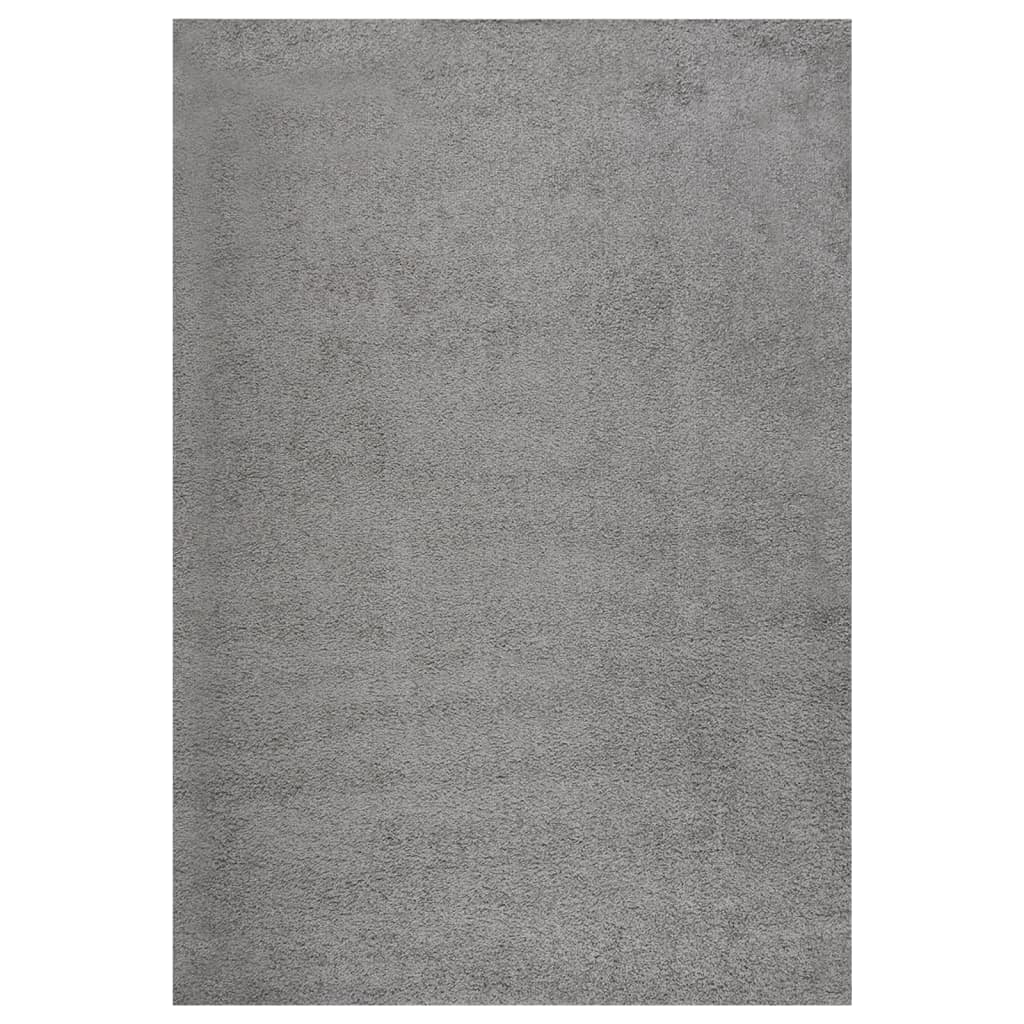 Tappeto Shaggy a Pelo Alto Grigio 160x230 cm 342134