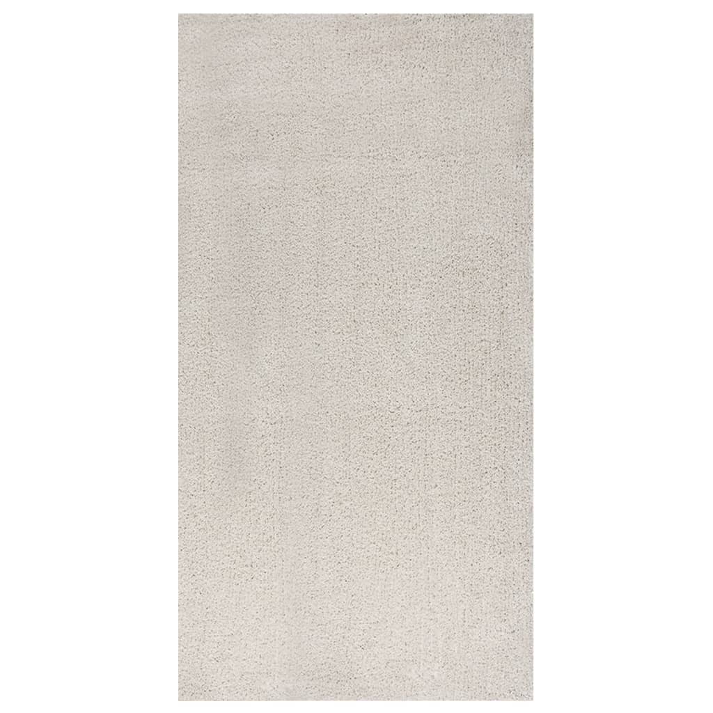 Tappeto Shaggy a Pelo Alto Crema 80x150 cm 342136