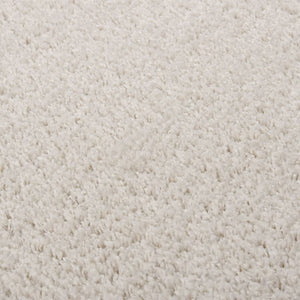 Tappeto Shaggy a Pelo Alto Crema 80x150 cm 342136