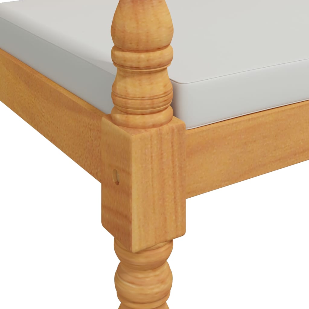 Panchina Batavia con Cuscino 150 cm in Legno Massello di Teak 319148