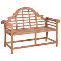 Panca da Giardino 127x58,5x92,5 cm in Legno Massello di Teak 319152