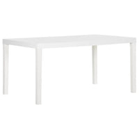 Tavolo da Giardino 150x90x72 cm in PP Bianco 317734