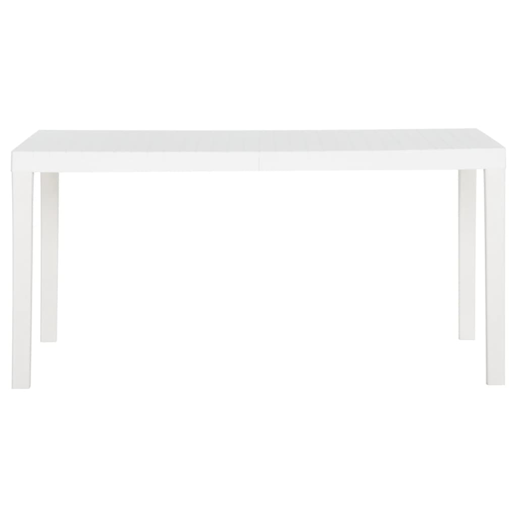 Tavolo da Giardino 150x90x72 cm in PP Bianco 317734