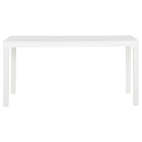 Tavolo da Giardino 150x90x72 cm in PP Bianco 317734