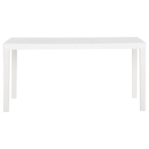 Tavolo da Giardino 150x90x72 cm in PP Bianco 317734