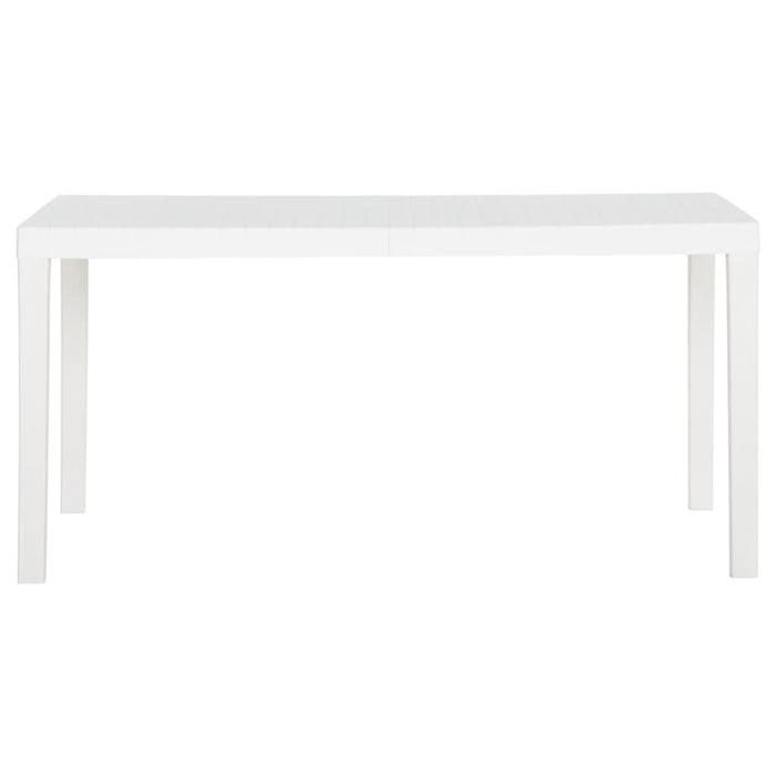 Tavolo da Giardino 150x90x72 cm in PP Bianco 317734