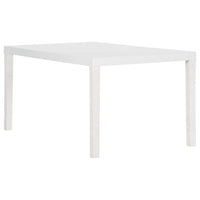 Tavolo da Giardino 150x90x72 cm in PP Bianco 317734