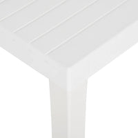 Tavolo da Giardino 150x90x72 cm in PP Bianco 317734