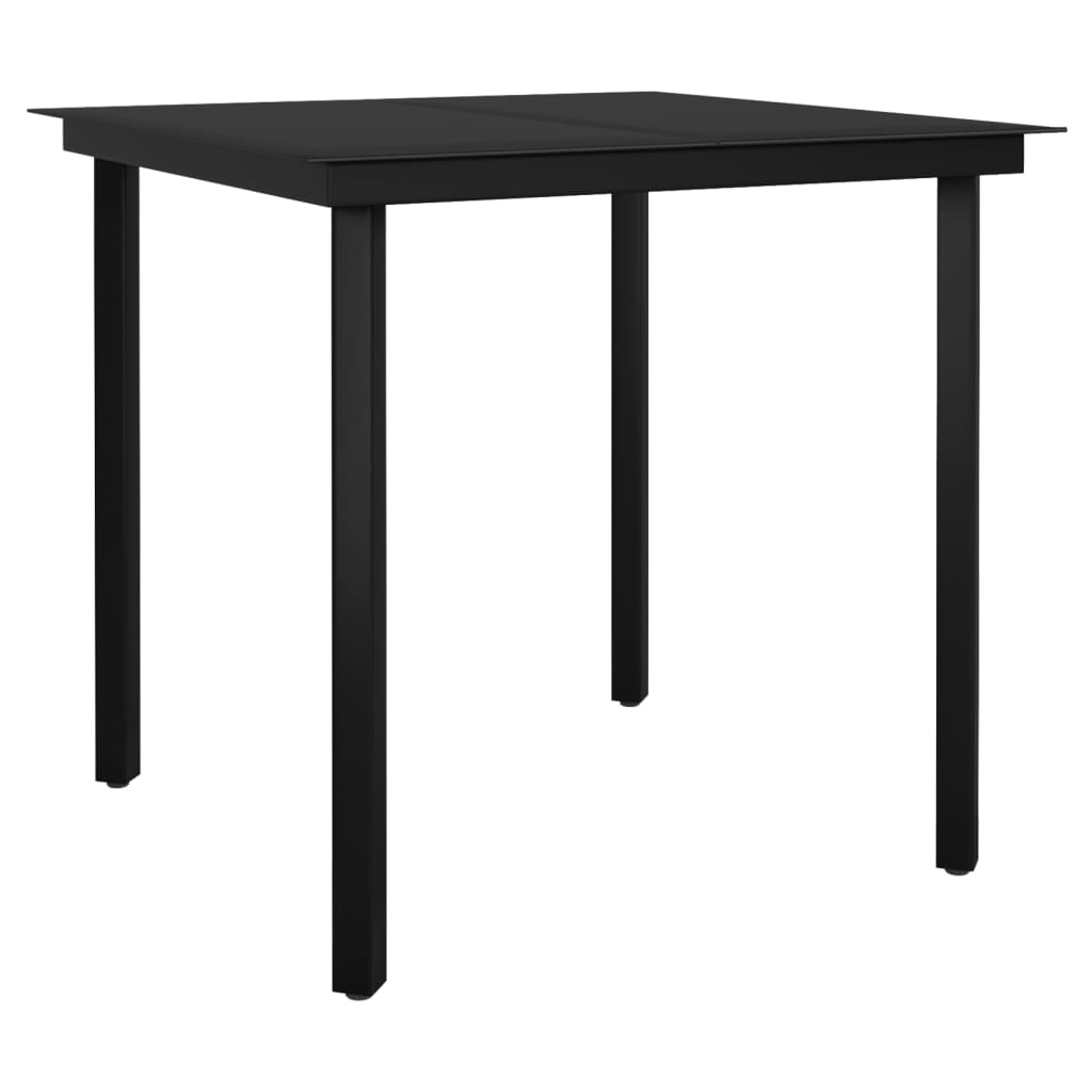 Set Mobili da Pranzo per Giardino 3 pz Nero 3099101