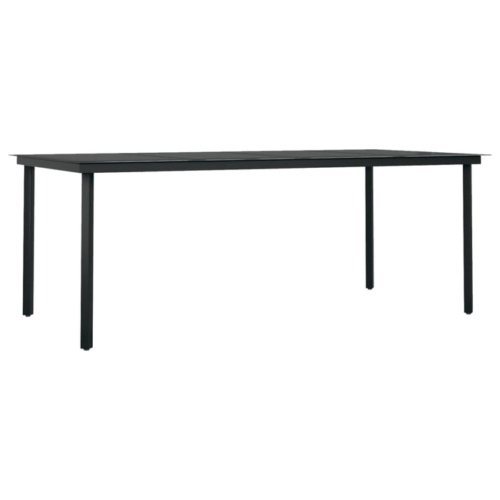 Set da Pranzo per Giardino 9 pz con Cuscini Nero 3099118