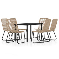 Set Mobili da Pranzo da Giardino 7 pz Rovere 3099164