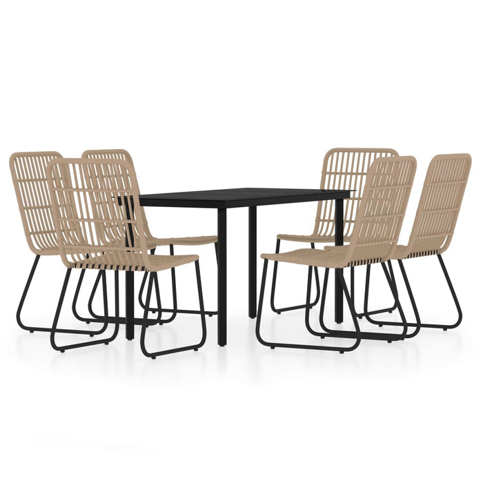 Set Mobili da Pranzo da Giardino 7 pz Rovere 3099164