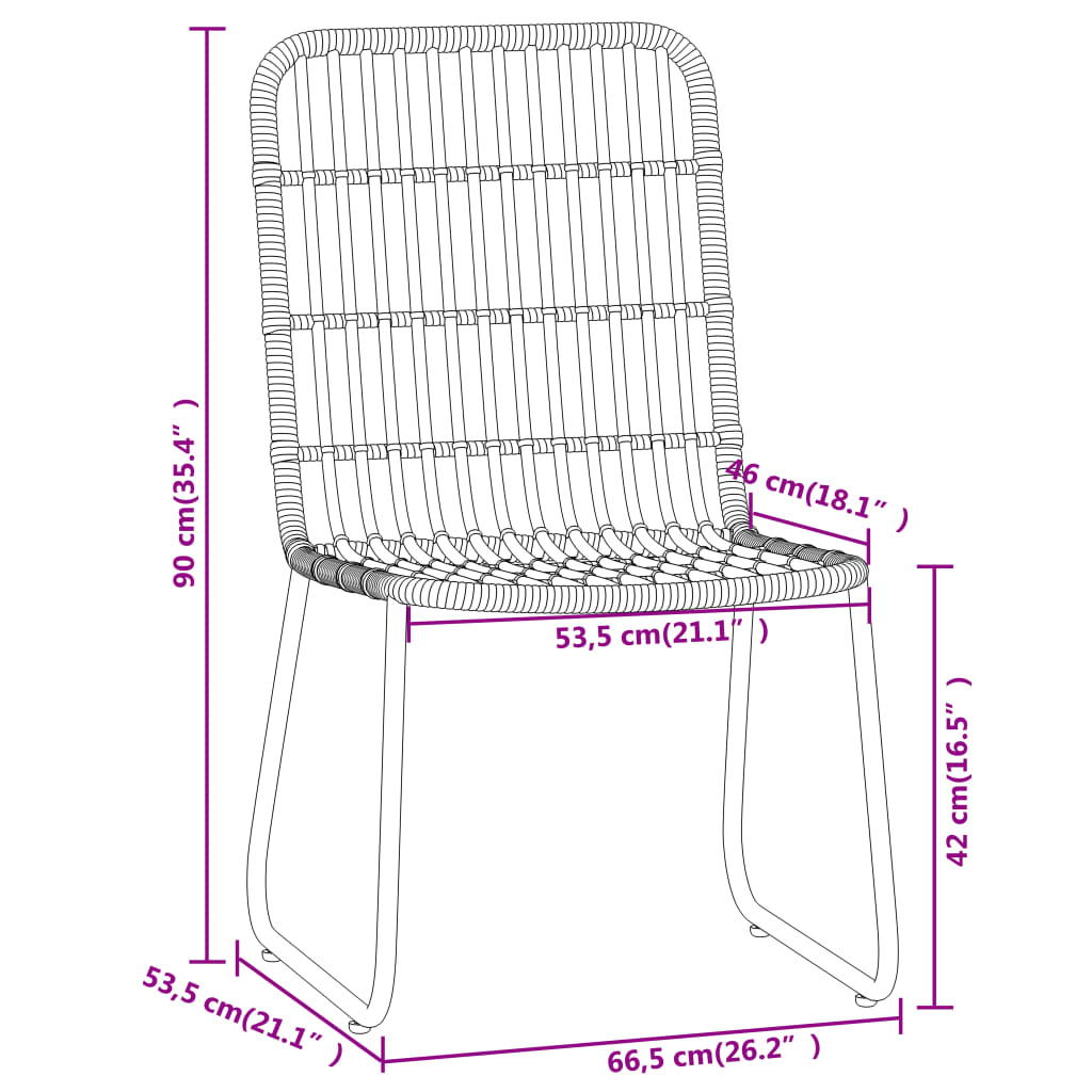 Set Mobili da Pranzo da Giardino 7 pz Rovere 3099164