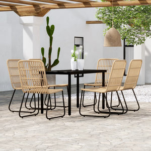 Set Mobili da Pranzo da Giardino 7 pz Rovere 3099164