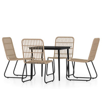 Set Mobili da Pranzo per Giardino 5 pz Rovere 3099174