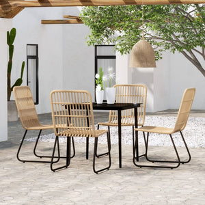 Set Mobili da Pranzo per Giardino 5 pz Rovere 3099174