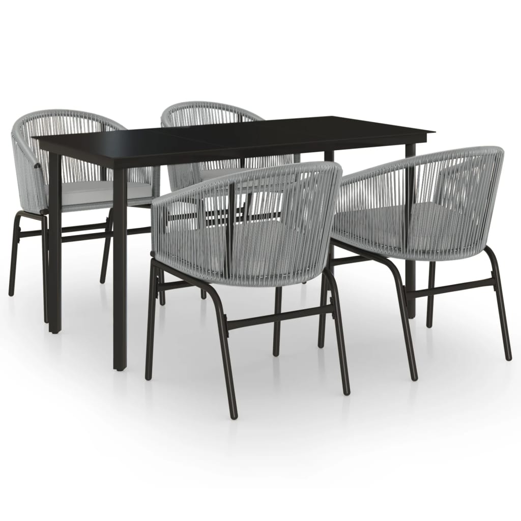 Set Mobili da Pranzo per Giardino 5 pz Antracite 3099235