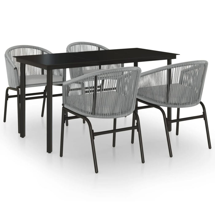 Set Mobili da Pranzo per Giardino 5 pz Antracite 3099235