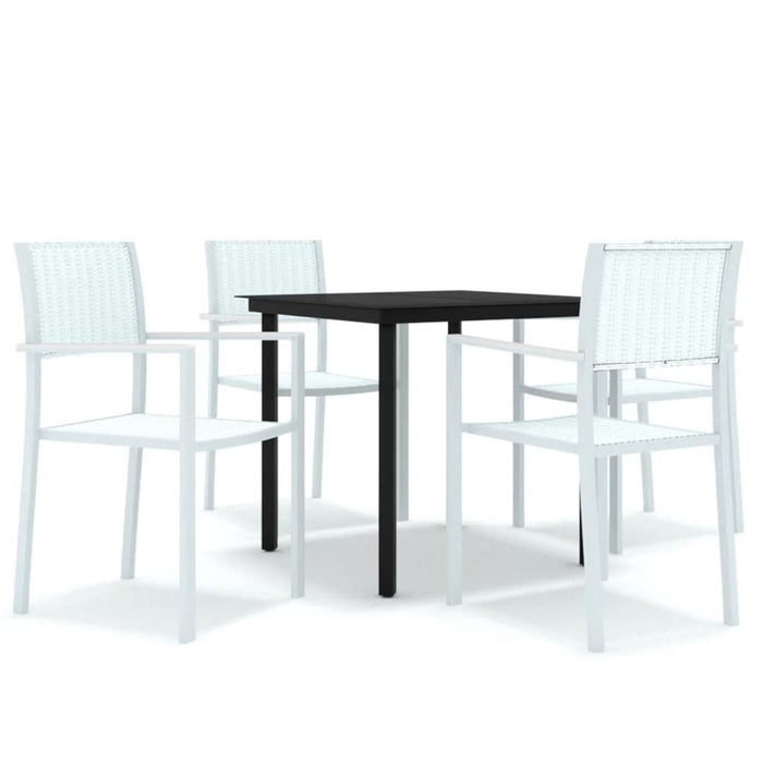 Set Mobili da Pranzo per Giardino 5 pz Bianco cod mxl 34775