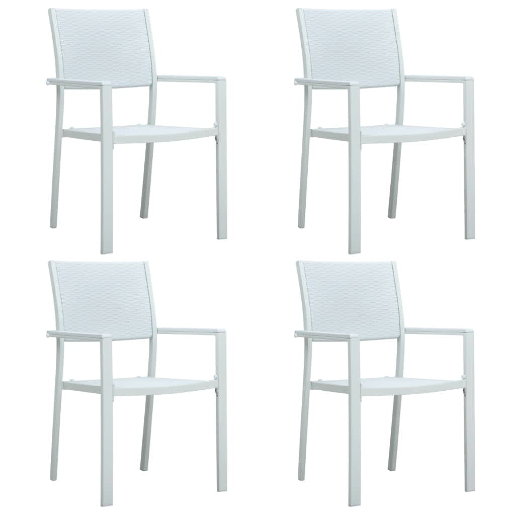 Set Mobili da Pranzo per Giardino 5 pz Bianco cod mxl 34775