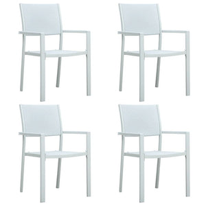 Set Mobili da Pranzo per Giardino 5 pz Bianco cod mxl 34775