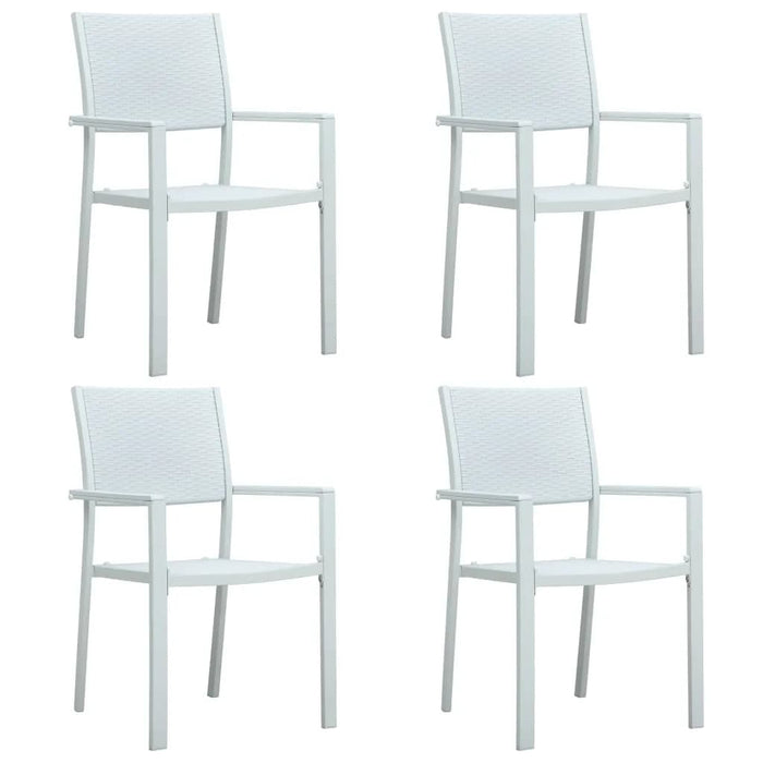 Set Mobili da Pranzo per Giardino 5 pz Bianco 3099270