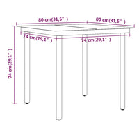 Set da Pranzo da Giardino 5 pz con Cuscini Nero cod mxl 39849