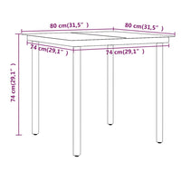 Set da Pranzo da Giardino 5 pz con Cuscini Nero 3099306