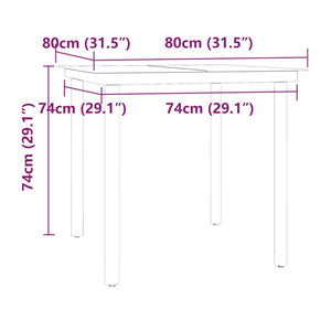 Set da Pranzo da Giardino 5 pz con Cuscini Grigio e Nero 3099336