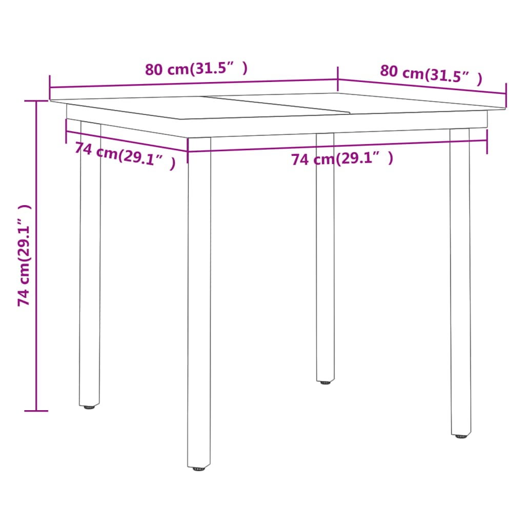 Set da Pranzo da Giardino Grigio 3 pz con Cuscini