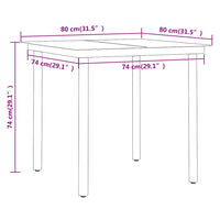 Set da Pranzo da Giardino Beige 5 pz con Cuscini cod mxl 39852