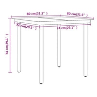 Set da Pranzo per Giardino 3 pz con Cuscini Nero 3099529