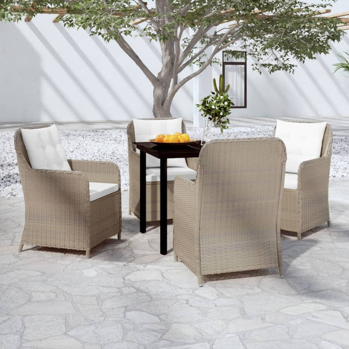 Set Mobili da Pranzo per Giardino 5 pz Marrone 3099554